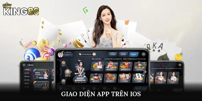 Giao diện app trên iOS